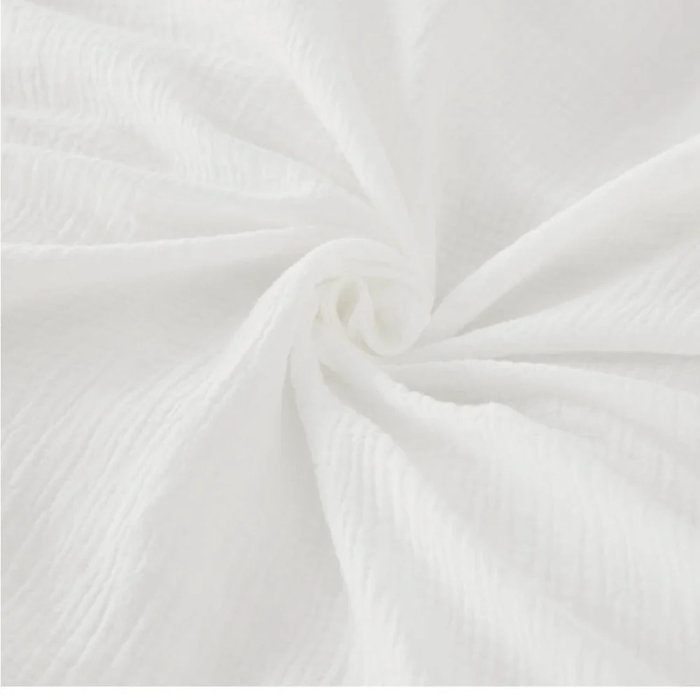 NIP Bedsure 100% Muslin Cotton Duvet Cover,Queen,White,Breathable,Lightweight